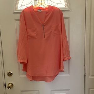 Peach blouse